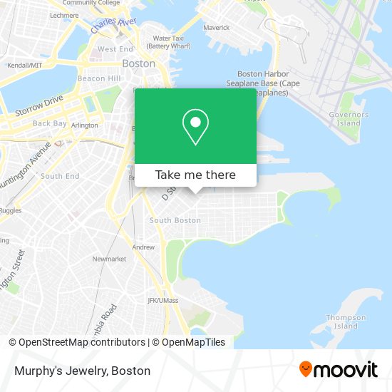 Murphy's Jewelry map
