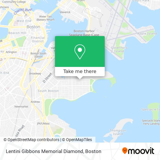 Lentini Gibbons Memorial Diamond map