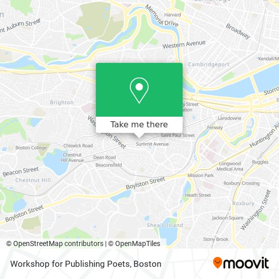 Workshop for Publishing Poets map