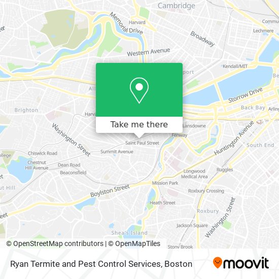 Ryan Termite and Pest Control Services map