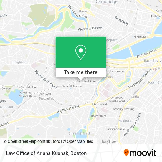 Mapa de Law Office of Ariana Kushak