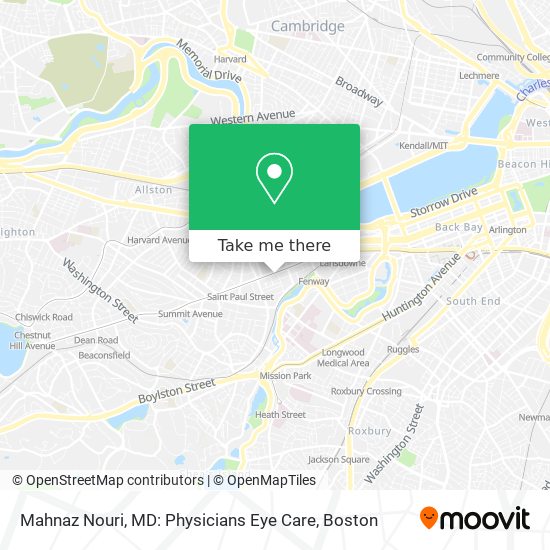 Mahnaz Nouri, MD: Physicians Eye Care map