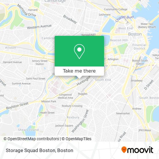 Storage Squad Boston map