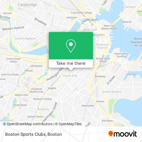 Mapa de Boston Sports Clubs