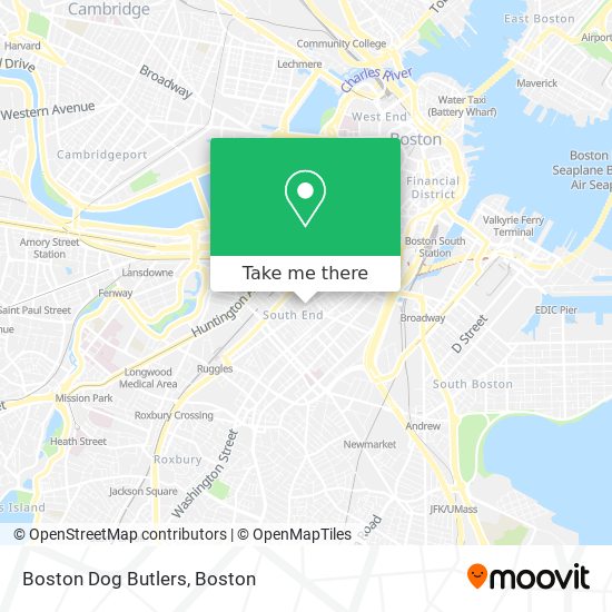 Boston Dog Butlers map