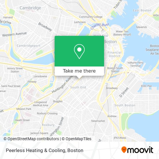 Mapa de Peerless Heating & Cooling