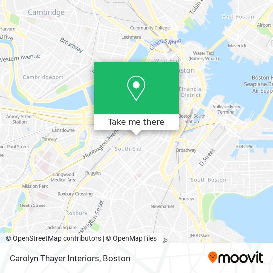 Carolyn Thayer Interiors map