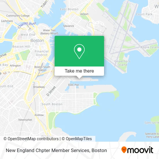 New England Chpter Member Services map