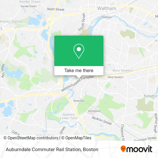 Auburndale Commuter Rail Station map
