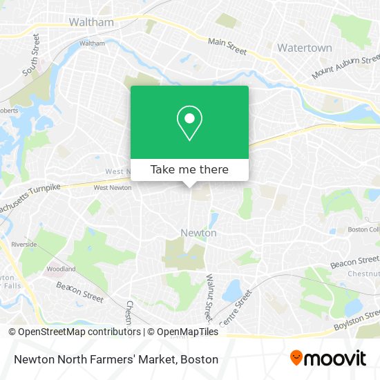 Mapa de Newton North Farmers' Market