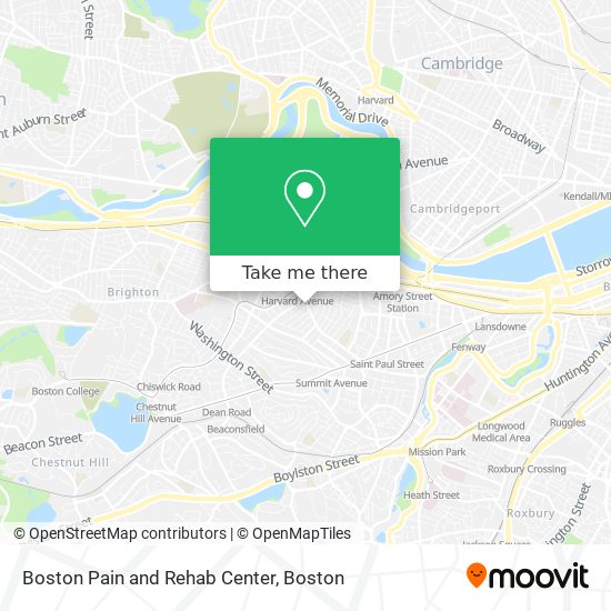 Mapa de Boston Pain and Rehab Center