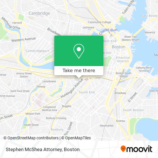 Mapa de Stephen McShea Attorney