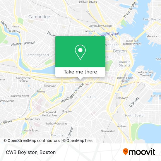 Mapa de CWB Boylston