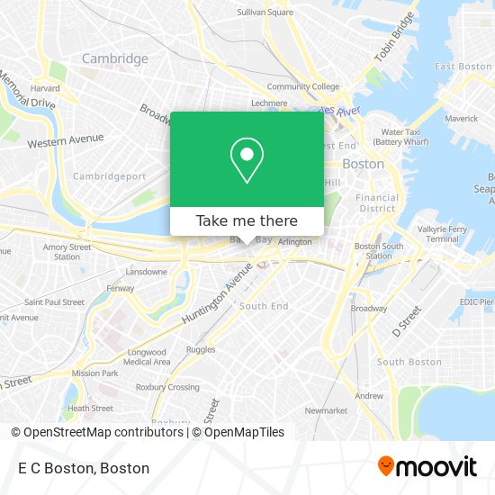 E C Boston map