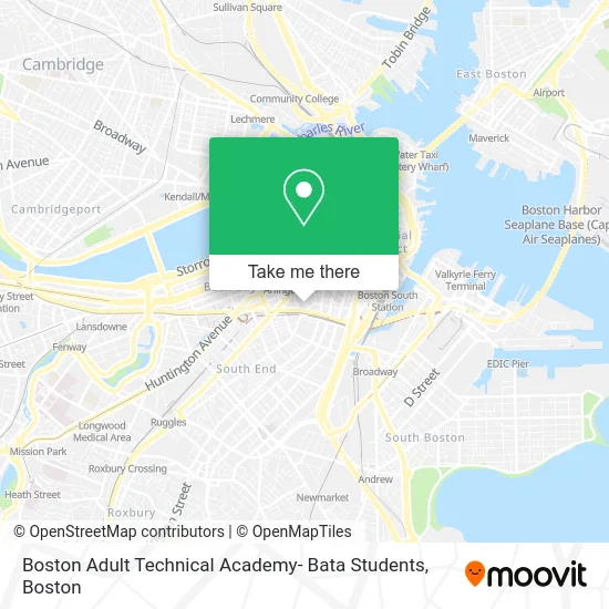 Boston Adult Technical Academy- Bata Students map