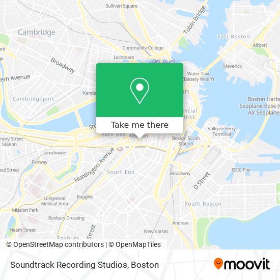 Mapa de Soundtrack Recording Studios