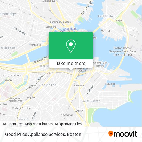 Good Price Appliance Services map