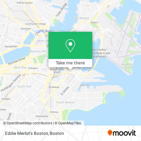 Eddie Merlot's Boston map