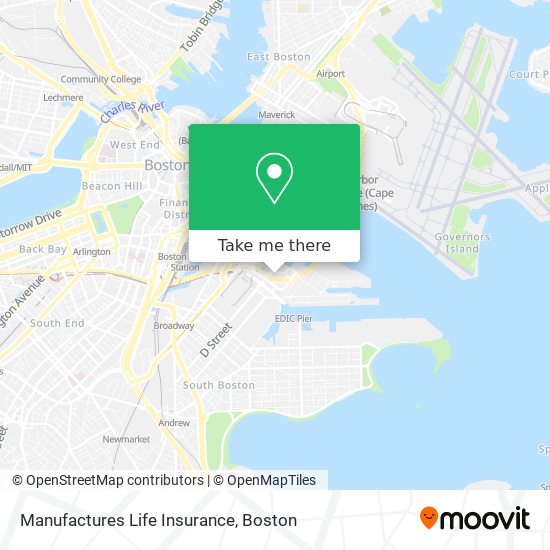 Manufactures Life Insurance map