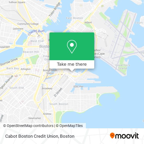 Cabot Boston Credit Union map