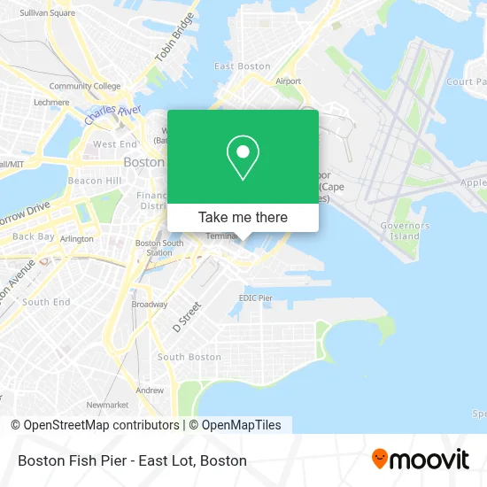 Boston Fish Pier - East Lot map