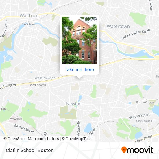 Claflin School map