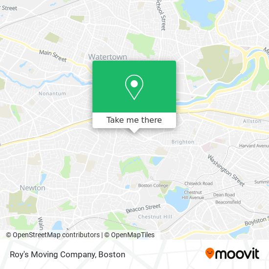 Roy's Moving Company map