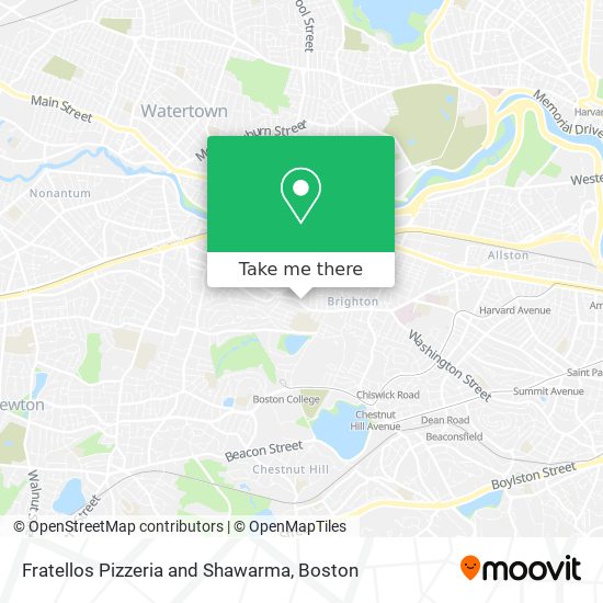 Mapa de Fratellos Pizzeria and Shawarma