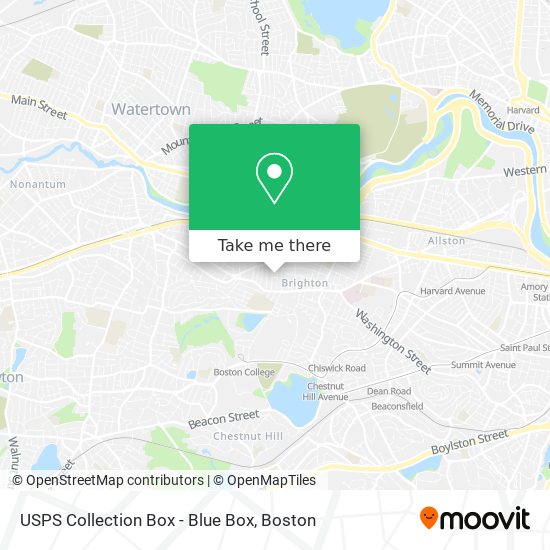 USPS Collection Box - Blue Box map