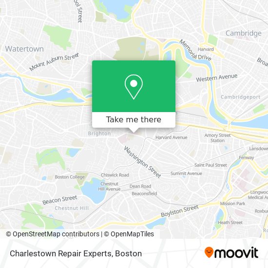 Charlestown Repair Experts map