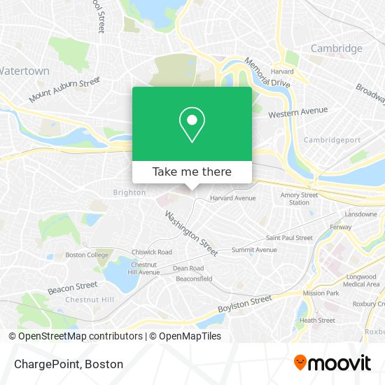 Mapa de ChargePoint