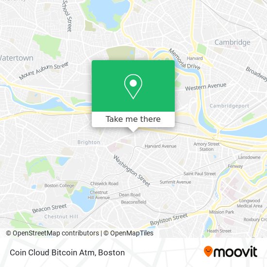 Mapa de Coin Cloud Bitcoin Atm