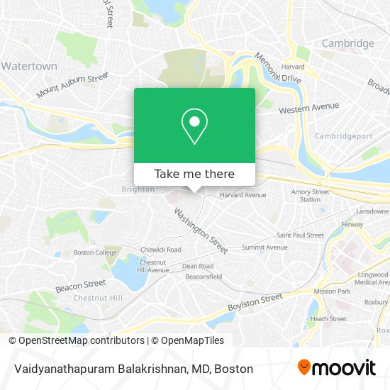 Vaidyanathapuram Balakrishnan, MD map