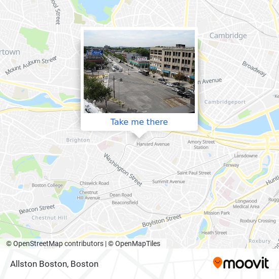 Mapa de Allston Boston