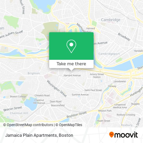 Jamaica Plain Apartments map