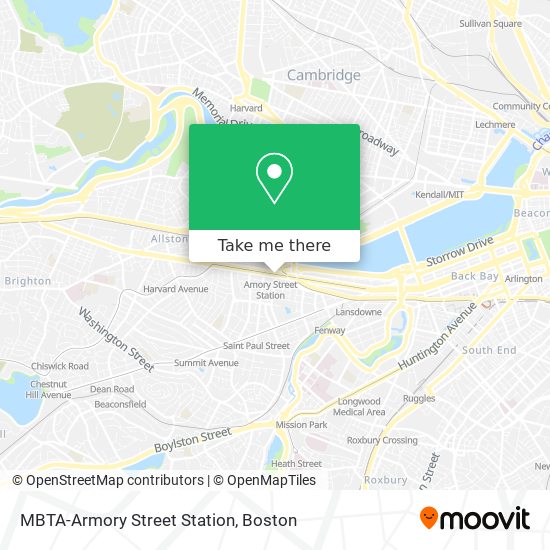 MBTA-Armory Street Station map