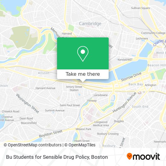 Bu Students for Sensible Drug Policy map