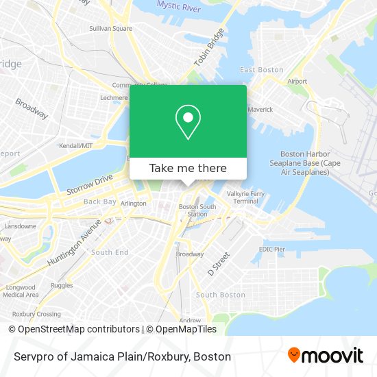 Servpro of Jamaica Plain / Roxbury map