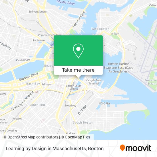 Mapa de Learning by Design in Massachusetts