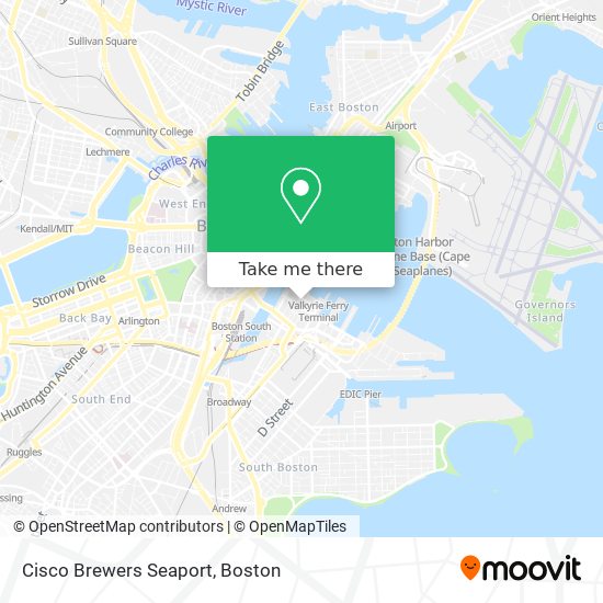 Cisco Brewers Seaport map