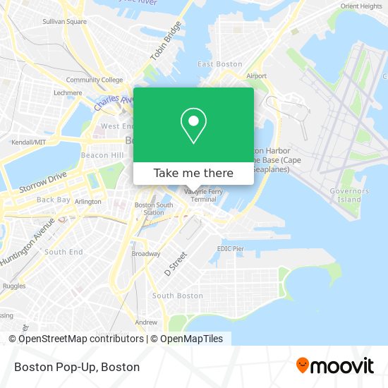 Mapa de Boston Pop-Up