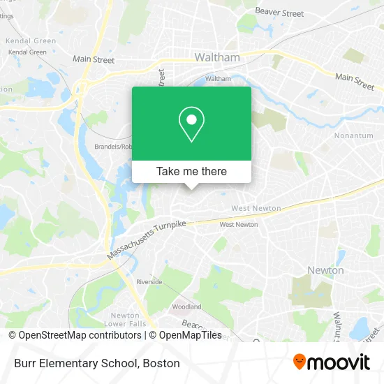 Mapa de Burr Elementary School
