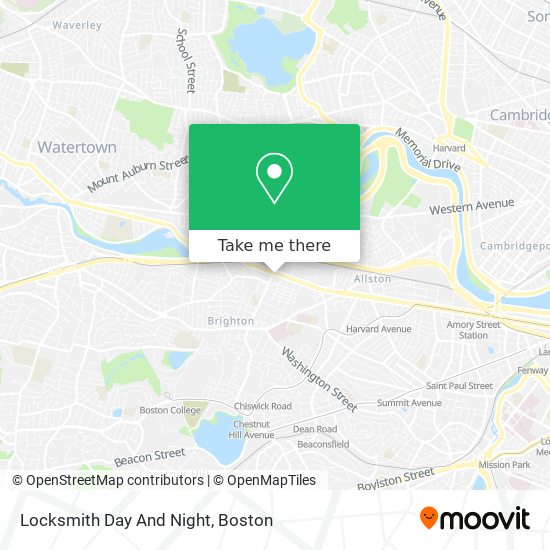 Locksmith Day And Night map