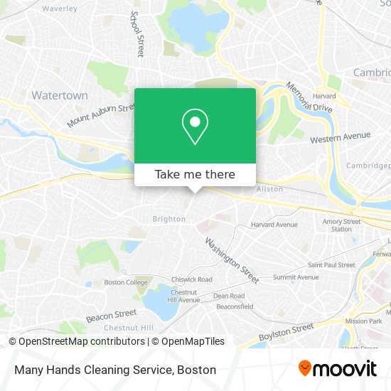 Mapa de Many Hands Cleaning Service