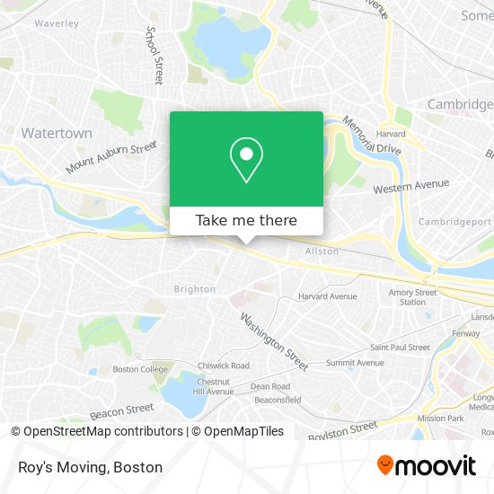 Mapa de Roy's Moving