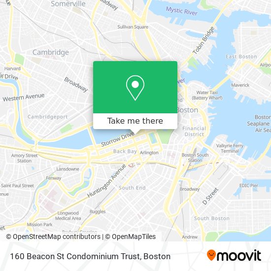 Mapa de 160 Beacon St Condominium Trust