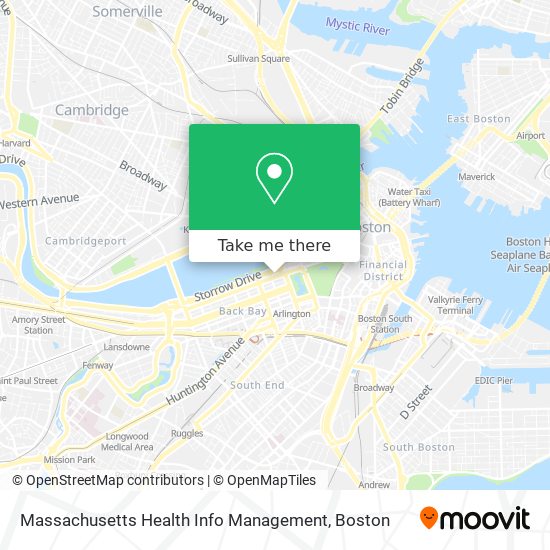 Massachusetts Health Info Management map