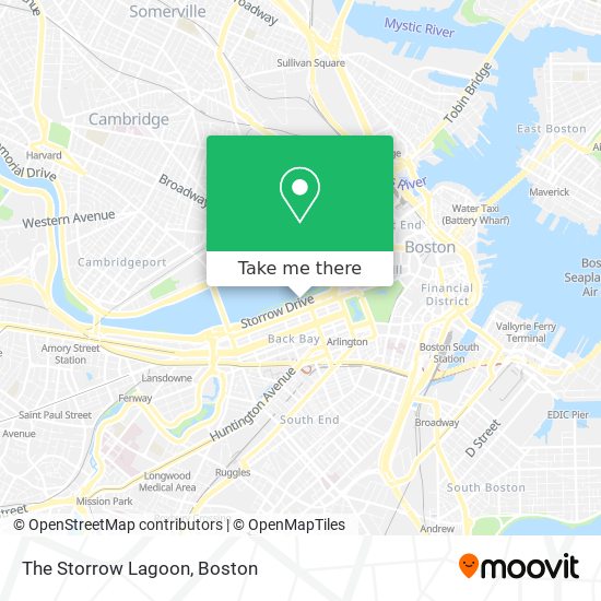 The Storrow Lagoon map