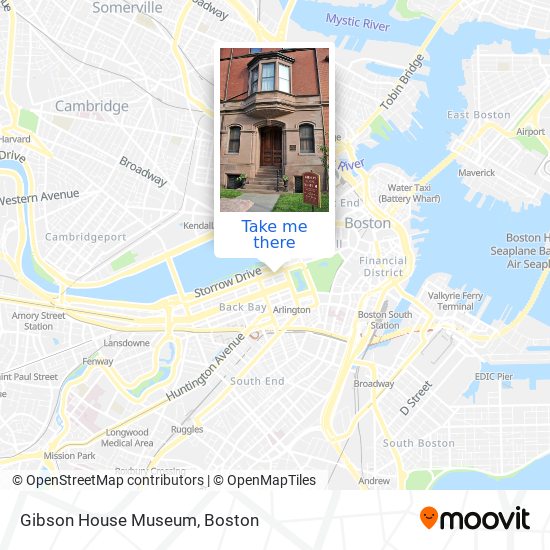 Gibson House Museum map