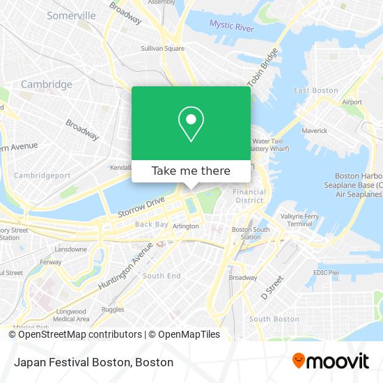 Japan Festival Boston map